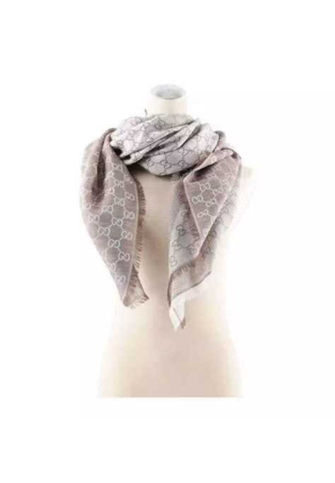 gucci scarf 281942 3g704 9564|NEW Luxury Genuine GUCCI Scarf Shawl with 2 Tone .